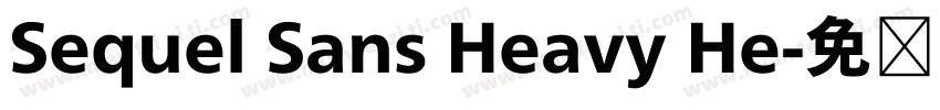 Sequel Sans Heavy He字体转换
